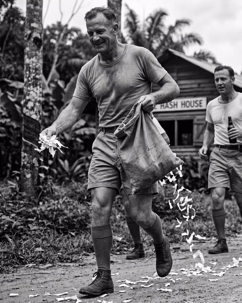 Hash House Harriers on trail